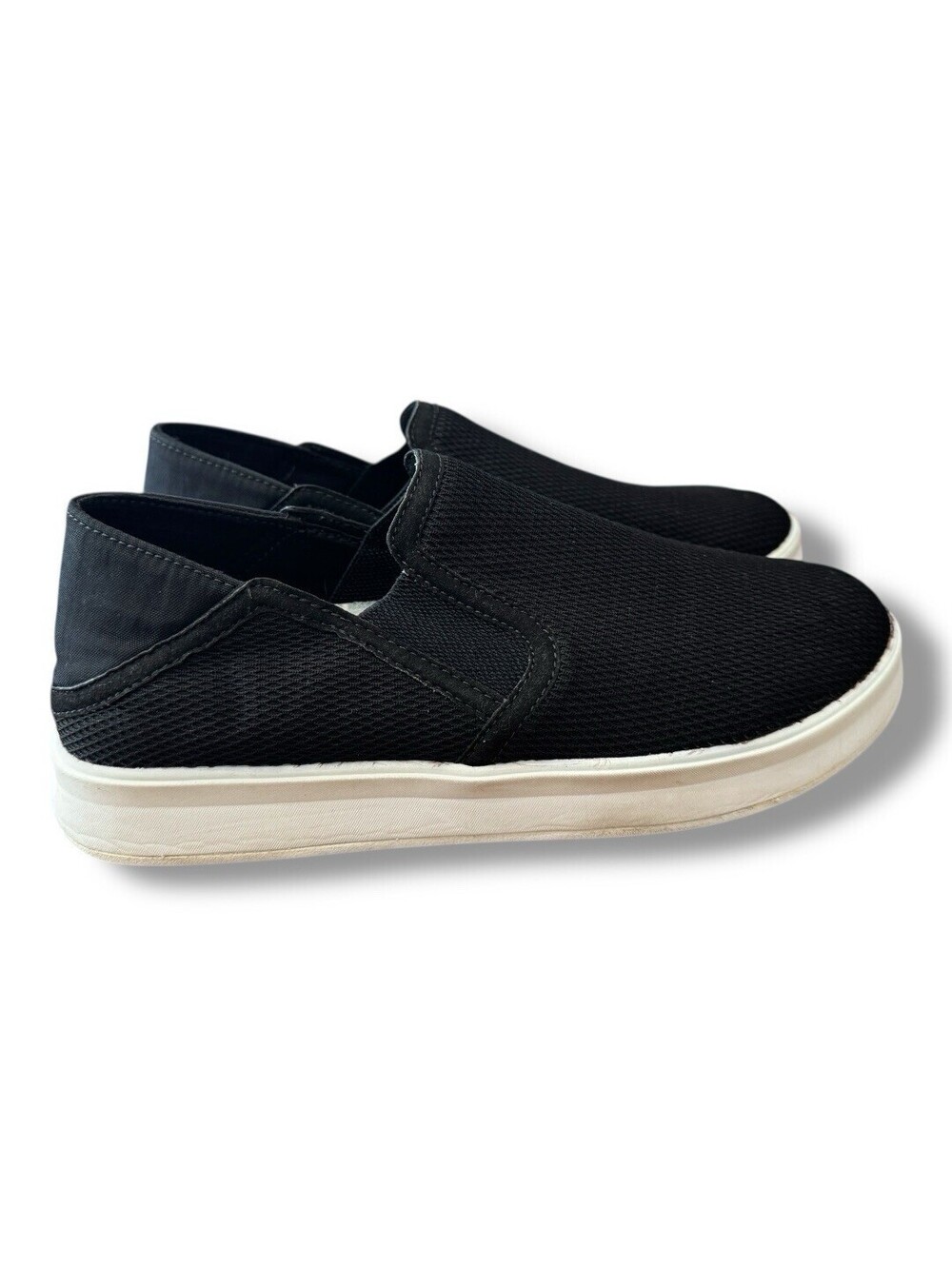 Olukai Ki'ihele Slip-On Sneakers Comfort Shoes Black Lightweight Women’s Size 8